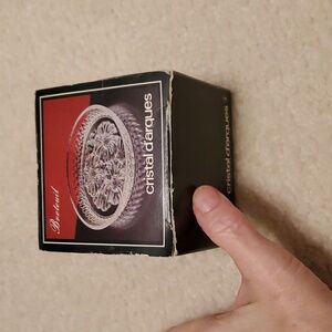 Cristal D'arques Vintage 6 Crystal Coasters Original Box Factory Packaging